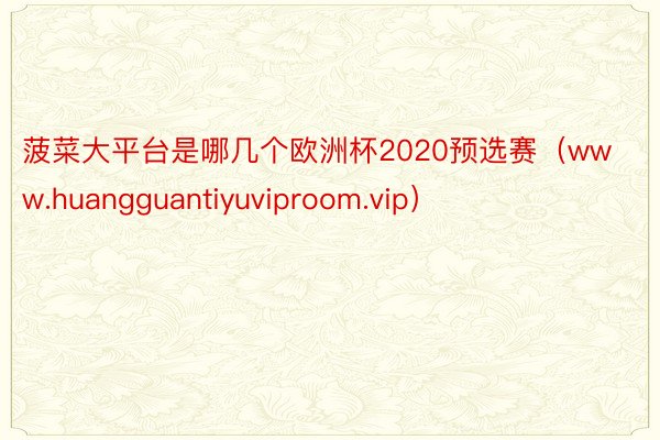 菠菜大平台是哪几个欧洲杯2020预选赛（www.huangguantiyuviproom.vip）